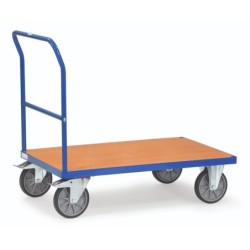 Platformwagen met duwbeugel - 500 kilogram - 850 x 500 mm - beuken