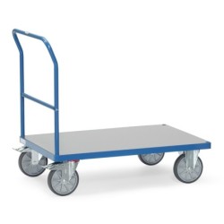 Platformwagen met duwbeugel - 500 kilogram - 850 x 500 mm - pvc