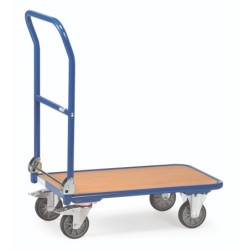 Platformwagen met klapbare duwbeugel - 250 kilogram - 720 x 450 mm