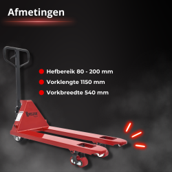 Onze Pro handpallettruck draagvermogen 2500 kg